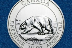 Серебряная монета Белый медведь 1,5 унции