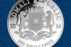 Серебряная монета Слон Сомали 1 унция
