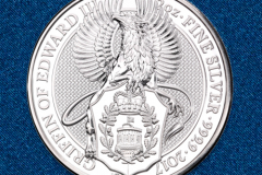 Серебряная монета Грифон Эдуарда III 2 унции