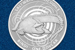 Серебряная монета Морской Крокодил