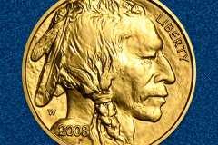 Золотая монета Американский бизон 1/10 унции