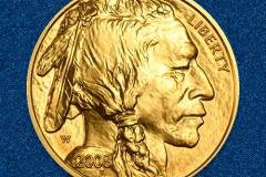 Золотая монета Американский бизон 1/4 унции