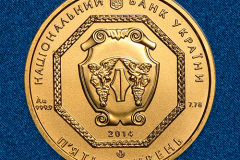 Золотая монета Архистратиг Михаил 5 гривен