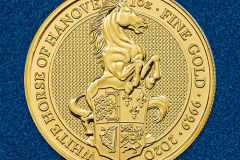 Золотая монета Белая лошадь Ганновера 1 унция