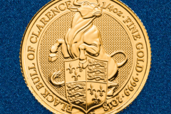 Золотая монета Черный бык Кларенса 1/4 унции