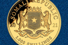 Золотая монета Слон Сомали 1 унция