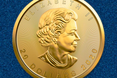 Золотая монета Кленовый лист 1/2 унции