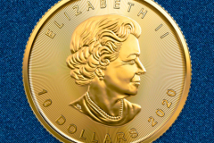 Золотая монета Кленовый лист 1/4 унции