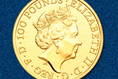 Золотая монета Лев Англии 1 унция