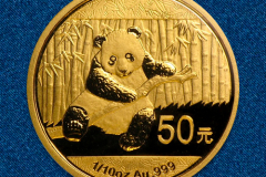 Золотая монета Панда 1/10 унции