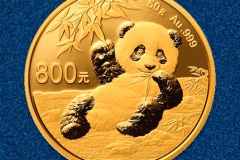 Золотая монета Панда 50г