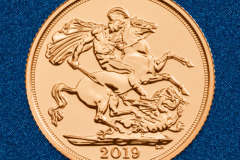 Золотая монета Полсоверена