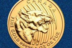 Золотая монета Рычащая пума 1 унция