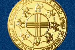 Золотая монета Шелковый путь 5 000 тенге