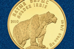Золотая монета Золотой барс 20 тенге